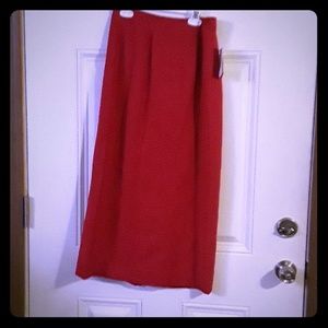 Preston & York NWT Long Pencil Shirt Red